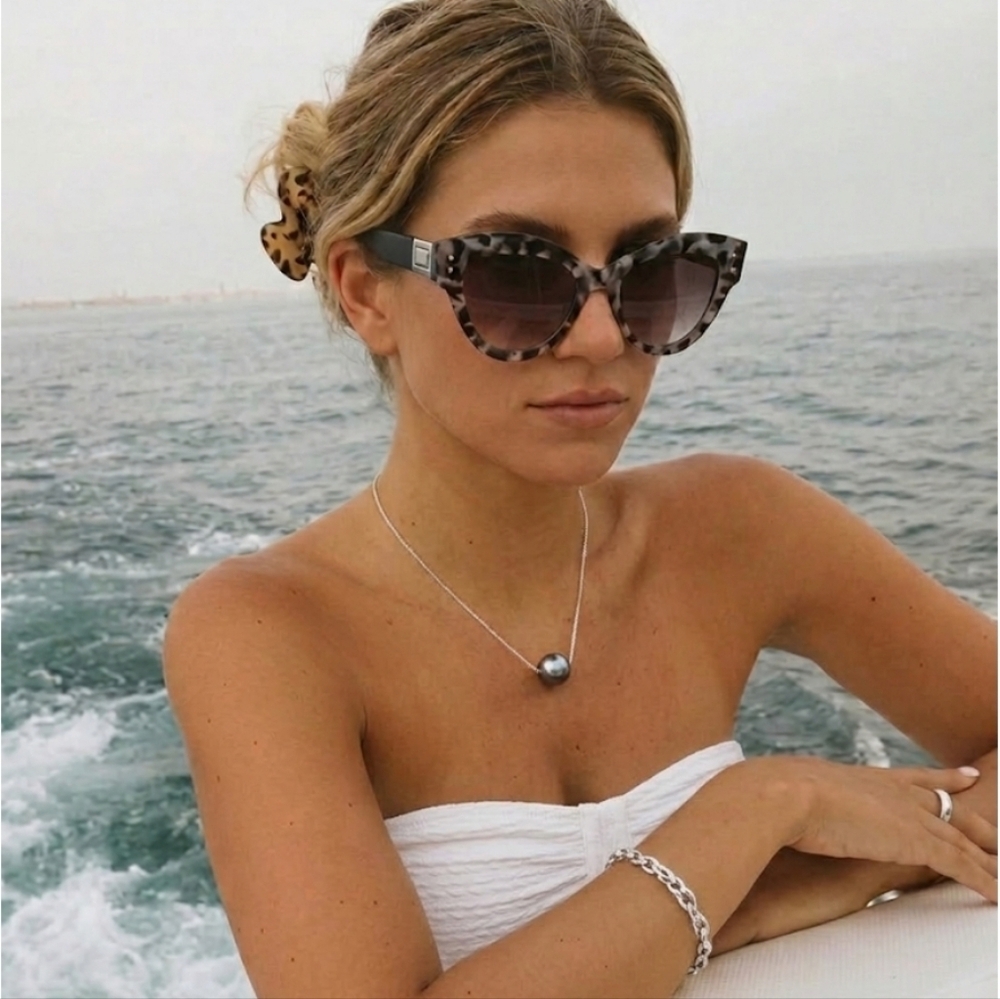 Torrid Black and Gray Patterned Sunglasses